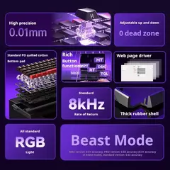 AULA WIN60 HE Conexão com fio Teclado de eixo magnético RT Teclado mecânico personalizado para jogos de e-sports 8K taxa de pesquisa - comprar online