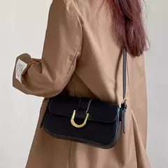 Retro couro de patente bolsa de ombro para mulheres luxo aleta crossbody saco cor sólida axilas saco vermelho crossbody bolsa senhora - Wolf Magazine