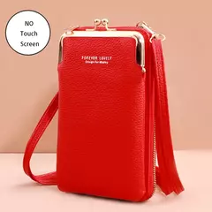 Buylor-Bolsa de couro feminina, tela sensível ao toque, bolsa para celular, bolsa de ombro pequena, macia, feminina, barata, transversal na internet
