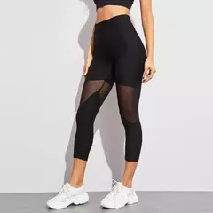 Leggings de fitness com malha gótica feminina, calças pretas, roupas esportivas, tamanho grande, inserção, novo, 2022 - loja online