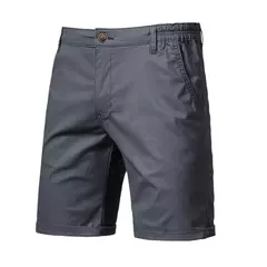 Calções de praia masculinos com elástico na cintura, 100% algodão, social, casual, negócios, alta qualidade, 10 cores, novo, verão, 2021 na internet