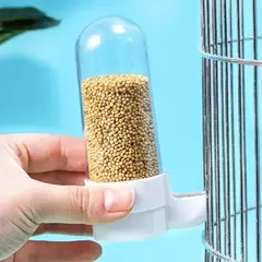 Pendurado alimentador para animais de estimação esquilo papagaio dispensador de água pet pássaro caixa de comida gaiola acessórios pássaros suprimentos na internet