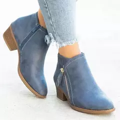 Ankle boots com salto quadrado para as mulheres, ankle boots com plataforma, sexy, cáqui, moda, novo, para o outono e inverno, 2024 na internet