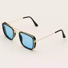 Óculos de sol quadrados pequenos do quadro do metal, proteção UV, vidros retro, forma européia e americana, versão coreana - comprar online