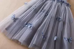 Vestido Borboleta 3D para Bebé Menina, Roupa Infantil, Festa de Aniversário, Vestidos Luxuosos Elegantes, Roupas Doce Verão, Novo, 1-5Y