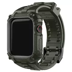 Capa e Pulseira de Silicone Apple Watch com Capa Protetora de Tela, Strap Robusto, Ultra 2, Série 9, 8, 7, 40mm, 41mm, 44mm, 45mm, 49mm - comprar online