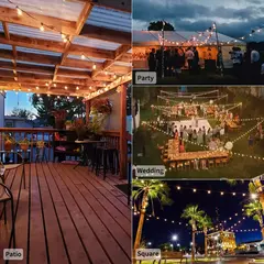 Impermeável String Light com Cabo Elétrico, E12 Sockets, C7 Base, UE 220V, EUA 110V, Hold Lâmpada, Conectável, Casamento, Decoração de Natal