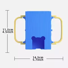 Suporte Anti-Extrusão Ajustável para Criança, Suporte De Copo De Caixa De Leite com Portátil, Baby Food and Juice Box - loja online