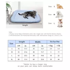 Respirável Pet Cooling Mat, espuma de memória, lavável, antiderrapante, cama para gato e cão, todas as estações - comprar online
