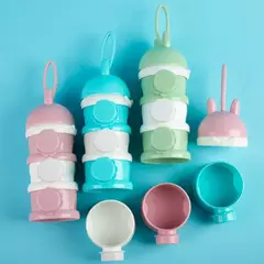 Recipiente de Alimento Portátil para Leite em Pó, Dispensador de papelão, Resistente a Derramamento, Adequado para 1 a 6 Anos Ol, 3 4 Tier Storage - Wolf Magazine