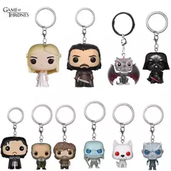 Nova chegada bolso chaveiro jogo oficial de jon snow trono personagens figura ação brinquedos colecionáveis para presentes da criança na internet