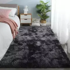Imagem do Tapete macio cinza luxuoso para sala de estar, Tapete de veludo macio, Tapete antiderrapante, Decoração de casa, Cobertor para crianças
