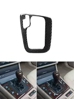 Para bmw série 3 e46 1998 1999 2000 2001 2002 2003 2004 2005 adesivos pretos de fibra de carbono acessórios decorativos interiores do carro na internet