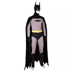 Morcego masculino cosplay traje bruce super-herói disfarce para homem adulto macacão manto máscara de morcego bodysuit halloween carnaval festa roupas - comprar online