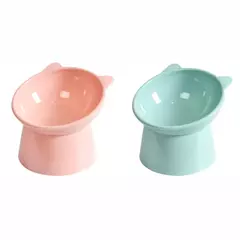 Elevado Cat Food Bowl para cães Elevado Cat Bowl Ergonômico levantado, anti-vômito, tigela de alimentação de plástico, antiderrapante na internet