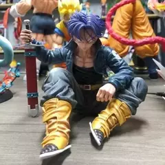 Dragon ball z anime figura troncos estatueta de ação super saiyan gk estátua pvc modelo decoração coleção brinquedo boneca presente natal na internet