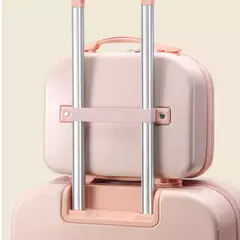 Mini mala de mão para mulheres, viagem curta, bagagem de viagem, sacos de maquiagem, 14 polegadas - loja online