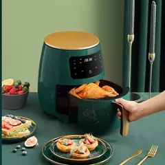 Tamanho da família elétrica fritadeiras de ar quente forno oilless fogão com lcd digital para tela de toque & antiaderente destacável 1 transporte da gota - Wolf Magazine