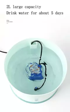 Distribuidor de água potável para animais de estimação, 2,4l, filtros de carvão ativado, led, recipiente alimentador automático, interface usb - Wolf Magazine