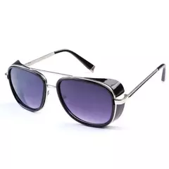 Tony Stark óculos escuros para homens e mulheres, óculos de proteção gradiente vintage UV400 de proteção ultravioleta, moda steampunk