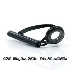 FishTrip Kit de reparo de ponta guia de vara de pesca, substituição de ponta superior preta, 5-50 peças, estrutura de aço inoxidável, anel cerâmico, reparo de construção - Wolf Magazine