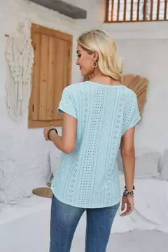 Imagem do Blusas vintage de grandes dimensões para mulheres, monocromáticas, casuais e soltas, camisas elegantes para jovens, tops femininos, moda, verão, 2024