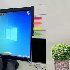 Imagem do Plástico Monitor Mensagem Memo Board, Sticky Notes, Tabs, telefones, tela do PC, monitores de computador, planejador do painel lateral, material de escritório