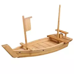 Bandeja De Servindo De Bambu De Barco De Sushi, Placa De Madeira, Travessa Para Restaurante, Decorações De Mesa De Dinning De Casa, Acessórios De Sushi - comprar online