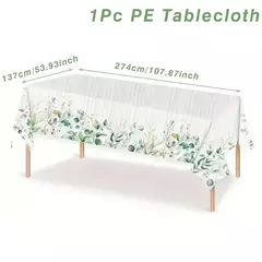 Spring Wild Grass Tablecloth, Table Cover for Home Decor, Verão, Primavera, Verde, Feriado, Casamento, Birthday Party, Kids, Baby Shower na internet