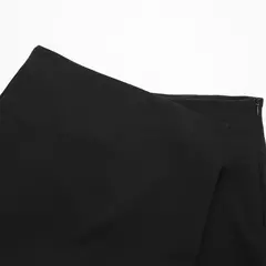 TRAF-minissaia feminina de cintura alta, saia assimétrica preta, bermuda casual, shorts de verão, 2021 - comprar online