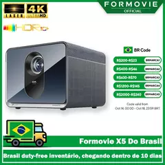 Formovie X5 Projetor Laser Triplo Nativo 4K 2450CVIA 4500ANSI Lumen DLP Portátil DTS-HD Teatro Dolby Vision Para Home 4K Cinema