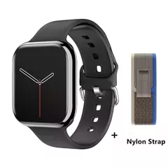 Impermeável Amoled Screen Smart Watch para homens e mulheres, BT Call, NFC, Frequência Cardíaca, Esportes, Fitness, Carregamento sem fio, IWO, Novo, 9, 450mAh - Wolf Magazine