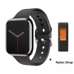 Impermeável Amoled Screen Smart Watch para homens e mulheres, BT Call, NFC, Frequência Cardíaca, Esportes, Fitness, Carregamento sem fio, IWO, Novo, 9, 450mAh na internet