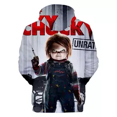 Imagem do Chucky-Homens 3D Full-Print Hoodies Filme de Terror, moletom Hoodie, Traje Cosplay, Streetwear, Unisex, Nova Moda, 2024