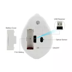 Cute Wireless Hamster Projetado Mouse, 2.4G, Criativo Ergonômico, USB Optical, 1200 DPI, Mini Ratos, Presentes para Crianças, PC, Laptop na internet