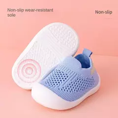 Imagem do Tênis de malha antiderrapante respirável infantil, sapatos infantis, bebês meninas, meninos, fundo macio, confortável, crianças, casual, 2024