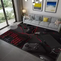 3d impressão gamer controlador padrão sala de estar tapetes antiderrapante cas - Wolf Magazine