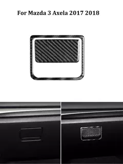 Black Carbon Fiber Autocolantes para Carro, Acessórios Decorativos para Interiores, Mazda 3 Axela, 2013, 2014, 2015, 2016, 2017, 2018 - comprar online