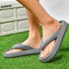 Chinelos de plataforma única macia para homens e mulheres, antiderrapantes, grossos, chinelos de banheiro, chinelos de praia, verão, 2022 - comprar online