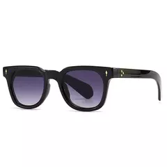Imagem do SHAUNA-Óculos Retro Quadrados Rebites para Homens e Mulheres, Óculos de Sol Verdes, UV400 Shades, Fashion
