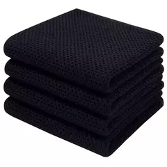 Homaxy-Super Absorvente Algodão Toalhas De Cozinha, Toalha De Microfibra Macia, Secagem Rápida, Lavar Pano De Limpeza, Doméstico, 4Pcs na internet