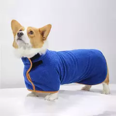 Roupão de banho para animais de estimação, envoltório de corpo inteiro para banho, respirável, secagem rápida, absorvente de água, limpeza de verão, roupão de cachorro - comprar online