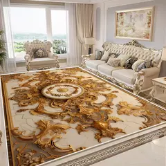 Imagem do Tapete antiderrapante Flower 3D para quarto, tapete personalizável, tapete de ?