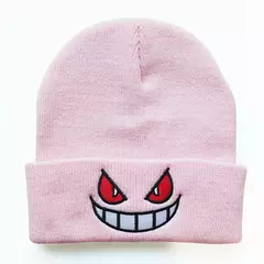 Boca olhos bordados elasticidade desenhos animados gorro inverno manter quente moda outono friso mulher masculino chapéu de malha crânio boné - Wolf Magazine