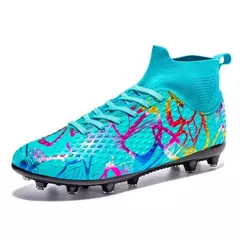 Botas de futebol indoor para homens, chuteiras de futebol de futsal, tênis antiderrapante, sapatos infantis, novos e originais - comprar online