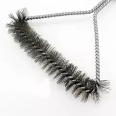 Acessórios de cozinha para churrasco, escova e raspador, kit de limpeza, ferramentas de aço inoxidável, cerdas de fio, triângulo - loja online