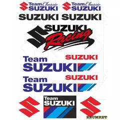 Adesivos de motocicleta Suzuki decalques logotipo emblema do tanque Deacl