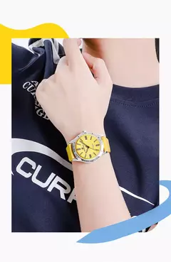 Naviforce relógio de pulso feminino simples, pulseira de silicone impermeável, novo design, moda, para senhoras, 2024 - comprar online