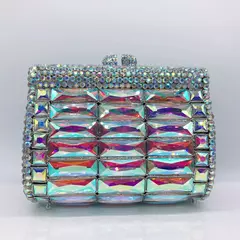 Bolsa de cristal strass para mulheres, bolsas femininas de luxo, baile de cristal, senhora, diamante, festa de casamento, bolsas de ombro na internet