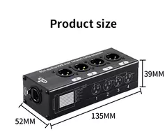 Rj45 para 4 canais 3pin xlr extensor de cabo de áudio dmx512 extensor de sinal de rede para iluminação de som de palco e estúdio de gravação - comprar online